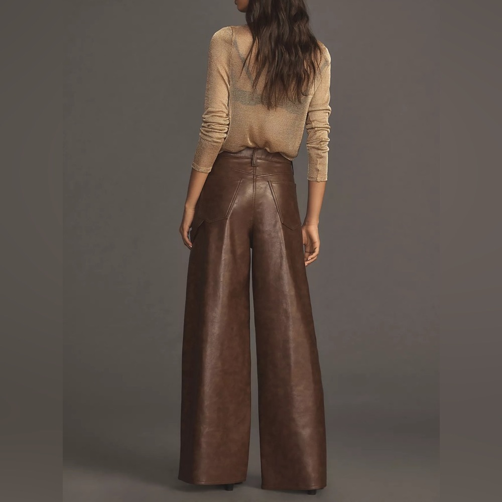 NWT AGOLDE Dale Leather Trouser Jeans - Picture 4 of 4